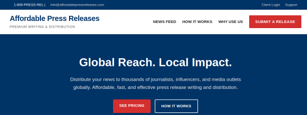 affordablepressreleases.com